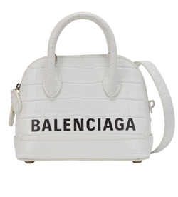 Balenciaga Ville Top Handle XXS, Calfskin, white S 1*